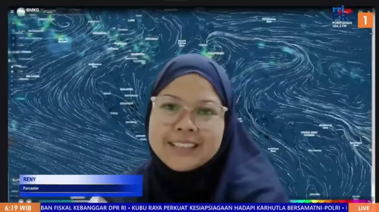 Tembus 1.083 Titik Panas, BMKG Kalbar Sampaikan Prakiraan Cuaca Senin, 27 Juli 2026