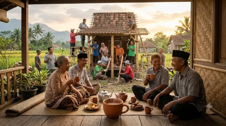 Gotong Royong dan Secangkir Teh Hangat: Budaya 'Saling Jaga' di Desa