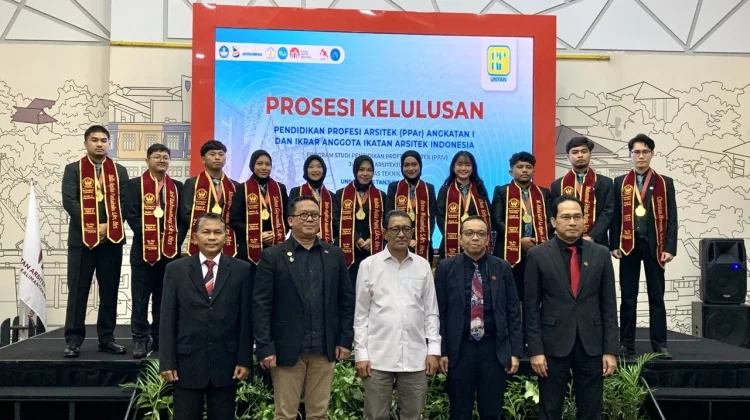 Untan Cetak Lulusan Perdana Pendidikan Profesi Arsitek di Kalimantan