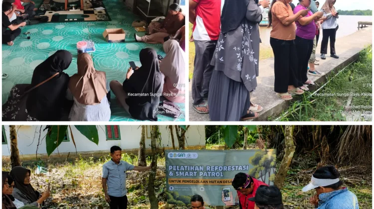 PT GAN BUMATerra Latih Reforestasi SMART Patrol LPHD Lanskap Delta Kapuas