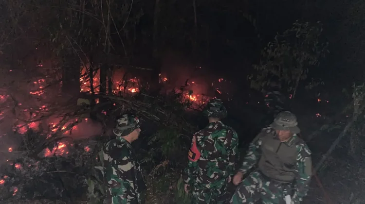 Karhutla 10 Hektare di Sanggau Padam, Tim Gabungan Berjibaku 9 Jam