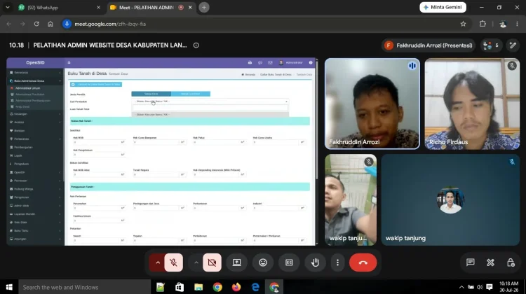 Pelatihan Admin Website Desa Mentonyek Tingkatkan Kapasitas Aparatur Desa