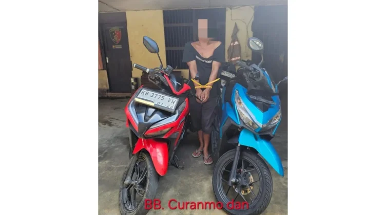 Polsek Pontianak Barat Tangkap Pelaku Curanmor, Akui Beraksi di Tujuh TKP