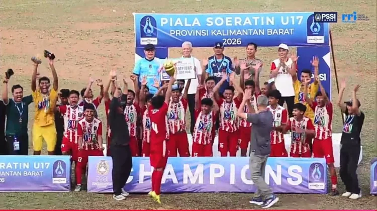 Hasil final Piala Soeratin U-17 Kalbar, Kubu Raya United Keluar Sebagai juara