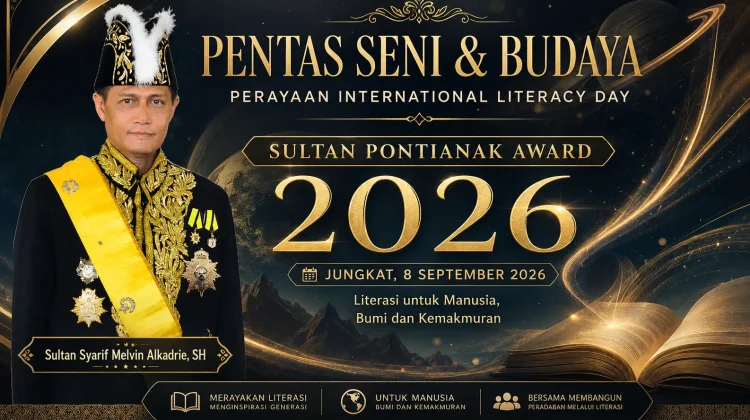 Dukung Literasi, YM Sultan Pontianak Ke-IX Siapkan Penghargaan Sastra di Jungkat
