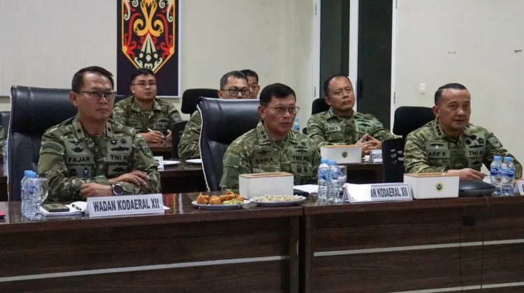 Dankodaeral XII Ikuti Vicon Terpusat, Optimalkan Kesiapan HUT Ke-81 TNI AL