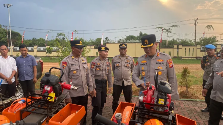 Kapolres Kubu Raya Cek Kesiapan Armada Hadapi Karhutla