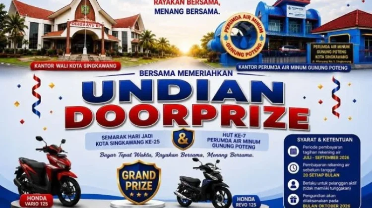 Perumdam Gunung Poteng Hadirkan Undian Doorprize Berhadiah Motor