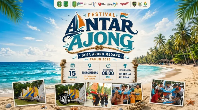 Festival Antar Ajong 2026 Siap Digelar di Pantai Arung Medang