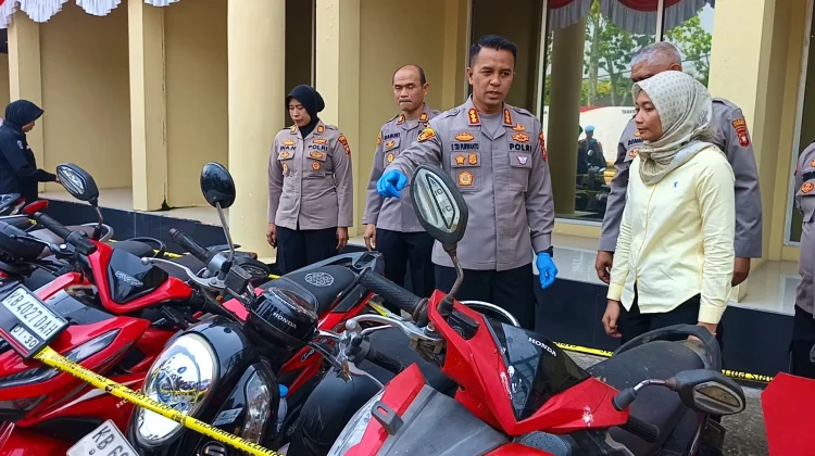 Polresta Pontianak Ungkap Lima Kasus Curanmor, 11 Unit Motor Diamankan
