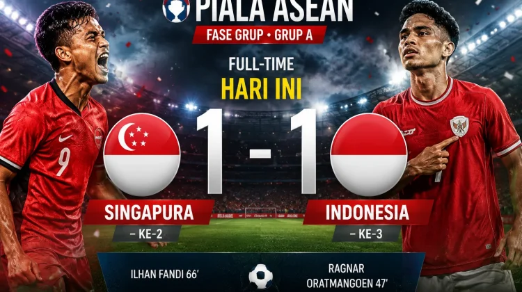 Imbang 1-1 vs Singapura, Indonesia Tersingkir di Piala AFF 2026