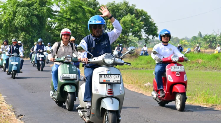 Dankodaeral XII Hadiri Scooter Riding dan Baksos Bersama Kasal