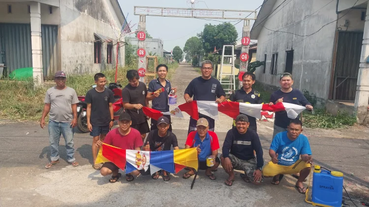Sambut HUT RI ke-81, Warga Perumahan Mega Mas Percantik Wajah Komplek