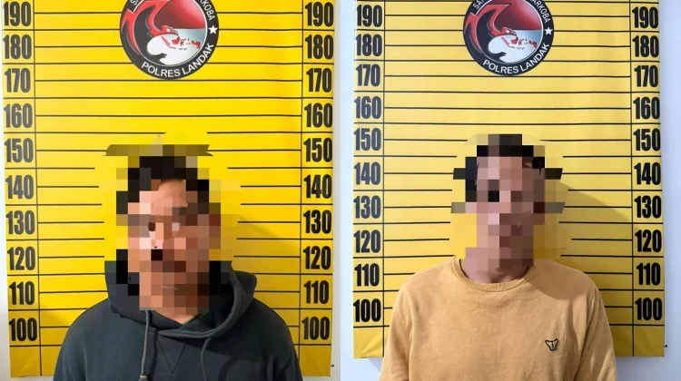 Satresnarkoba Polres Landak Tangkap Dua Pria Kedapatan Bawa Sabu