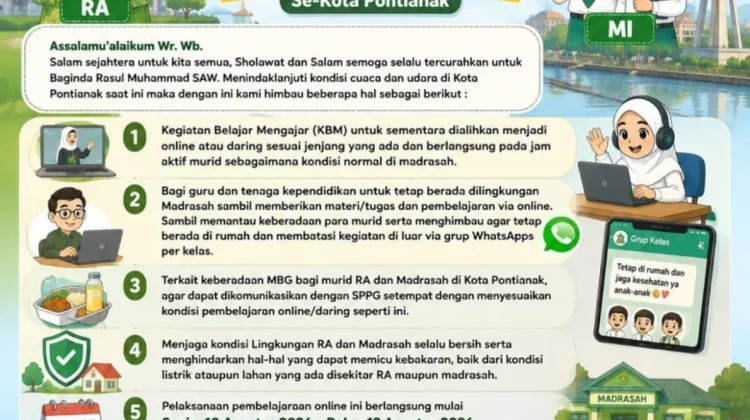 Pembelajaran Daring di Kota Pontianak Demi Keselamatan Bersama