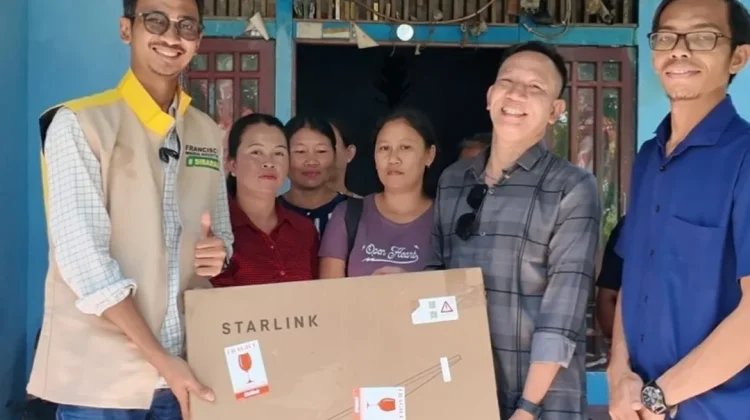 Berkat Starlink, Tanjung Beringin Kubu Raya Tak Lagi Blank Spot