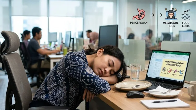 Mengapa Mengantuk Hebat setelah Makan Siang? Kenali Gejala dan Penyebab Food Coma
