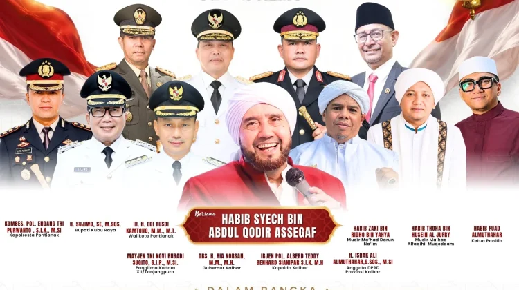 Habib Syech Hadir di Pontianak dalam Sholawat Kebangsaan Merah Putih 2026