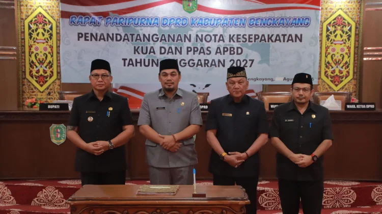 Bupati Bengkayang Tandatangani Nota Kesepakatan KUA dan PPAS APBD Tahun Anggaran