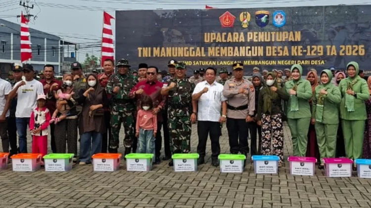 TMMD Ke-129 Tuntas, Hasil Pembangunan Diserahkan ke Pemkab Kubu Raya