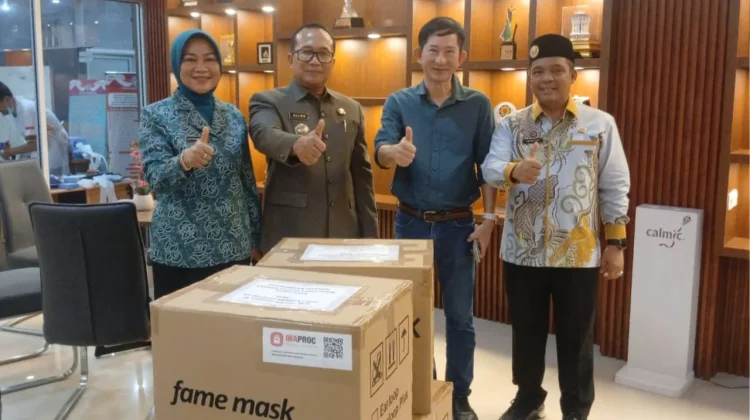 Pemkab Terima Bantuan 10.000 Masker dari PT Insight Medica Fame untuk Masyarakat