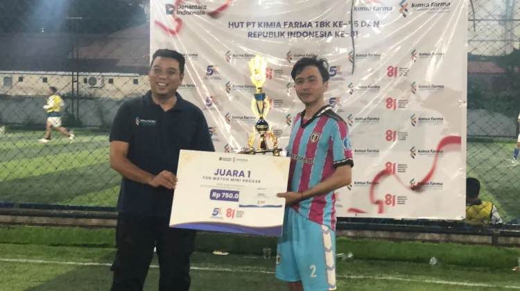 RRI Pontianak Keluar Sebagai Juara Mini Soccer Piala Kimia Farma