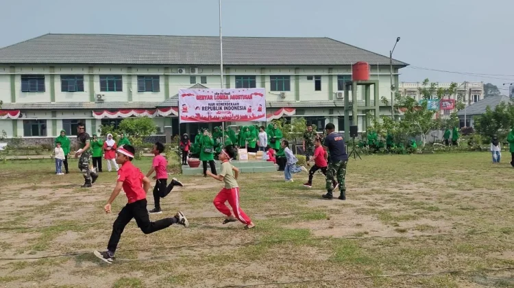 Perlombaan HUT RI Meriahkan Kebersamaan Keluarga Besar Kodim Sambas