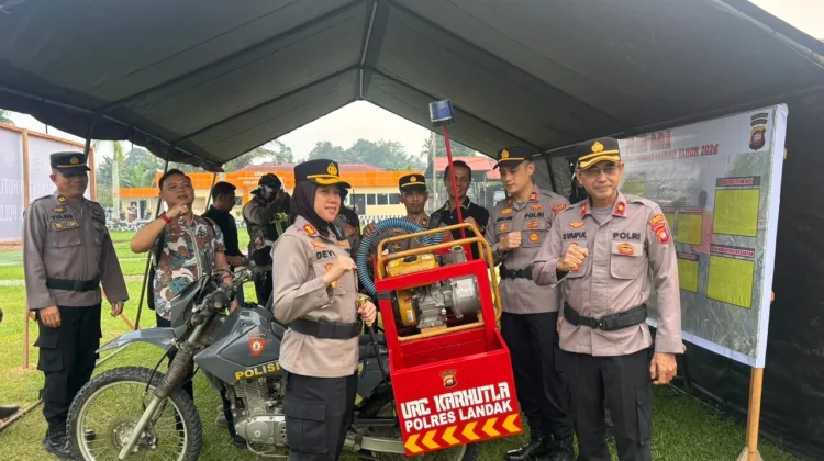 Polres Landak Luncurkan Motor Trail Modifikasi Percepat Penanganan Karhutla