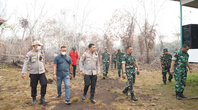 Kapolres Bengkayang Bersama Tim Mabes TNI Tinjau Titik Pembangunan Sumur Bor