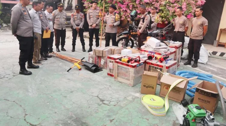 Polres Mempawah Terima Bantuan Peralatan untuk Perkuat Penanganan Karhutla