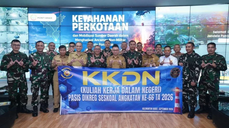 Perwira Dikreg Seskoal Belajar Penanganan Karhutla Pontianak