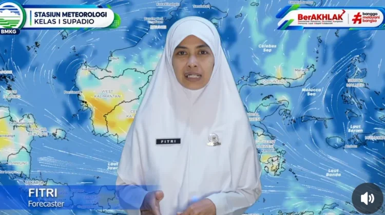 Rabu 2 September 2026, BMKG Prakirakan Hujan di Sejumlah Wilayah Kalbar