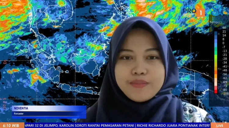 Prakiraan Cuaca Kalbar, 3 September 2026. BMKG: Didominasi Berawan dan Kabut Asap