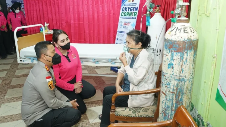 ISPA Meningkat di tengah Kabut Asap, Polres Bengkayang Hadirkan Oxygen Corner