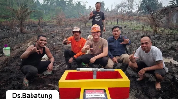 14 Sumur Bor Polres Landak Jadi Sumber Air Warga dan Dukung Penanganan Karhutla