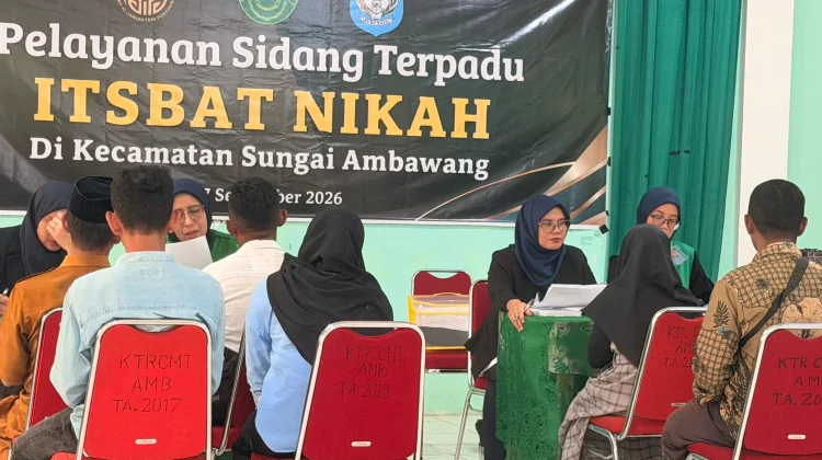 48 Pasangan Ikuti Sidang Itsbat Nikah Terpadu di Kubu Raya