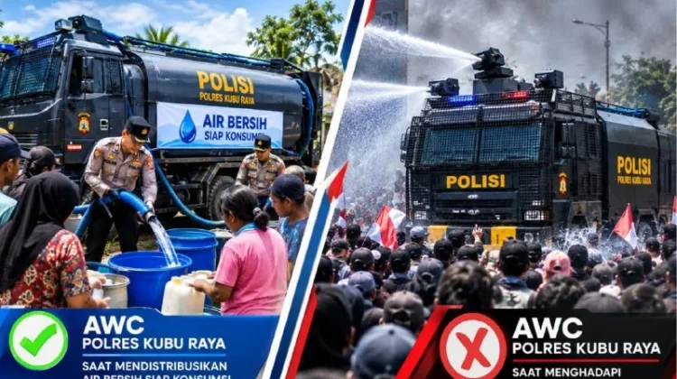 Krisis Air Bersih, AWC Polres Kubu Raya Jadi Armada Distribusi Air Siap Konsumsi