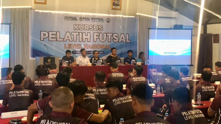 Puluhan Peserta Ikuti Kursus Pelatih Futsal Level Nasional di Pontianak