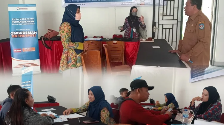 Ombudsman OOTS Desa Sungai Rengas Warga Antusias Konsultasikan Pelayanan Publik