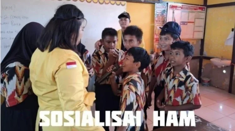 Mahasiswa KKN UPB Pontianak Laksanakan Sosialisasi HAM di SDN 16 Mempawah Hilir