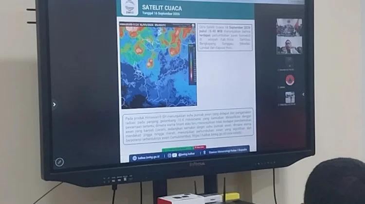 Potensi Awan Hujan di Kalbar Cukup Banyak hingga 10 Hari ke Depan