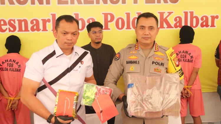 Polda Kalbar Ungkap Dua Kasus Peredaran Sabu di Pontianak Timur