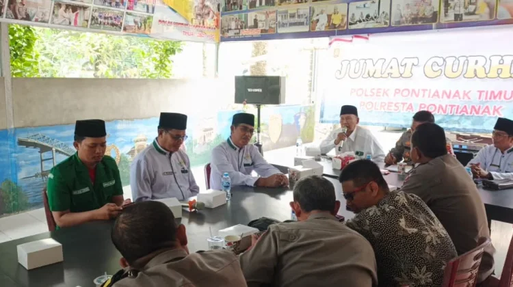 Polsek Pontianak Timur Bersama MWCNU dan Banom NU Perkuat Sinergi Kamtibmas