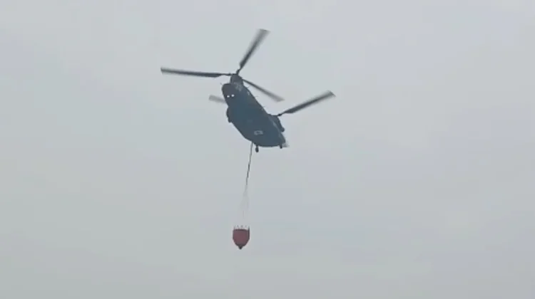 21 September, Helikopter Chinook CH-47 Jepang Mulai Padamkan Karhutla di Ketapang