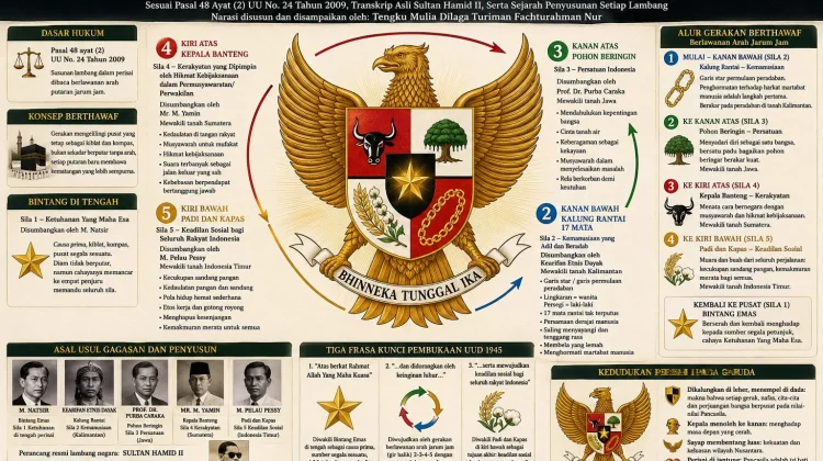 Pembacaan Pancasila dalam Lambang Negara