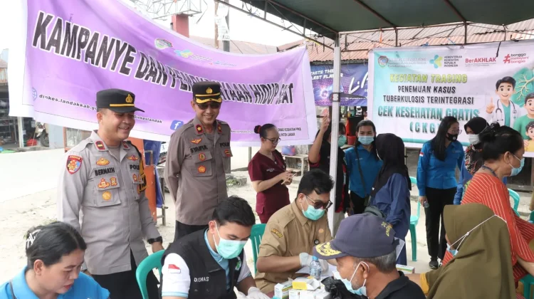 Polres Landak Gelar Layanan Kesehatan dan Pangan Murah di Mandor