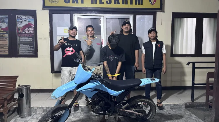 Jatanras Polres Landak Ciduk Pelaku Curanmor saat Tidur