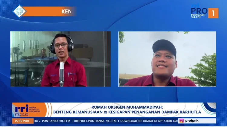 Rumah Oksigen Muhammadiyah Bantu Warga Terdampak Karhutla - RRI.co.id