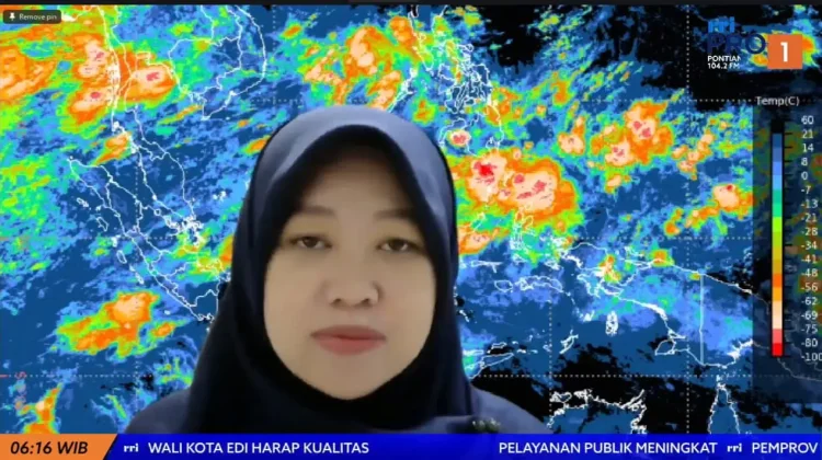 Update Cuaca di Kalbar 14 Februari 2026