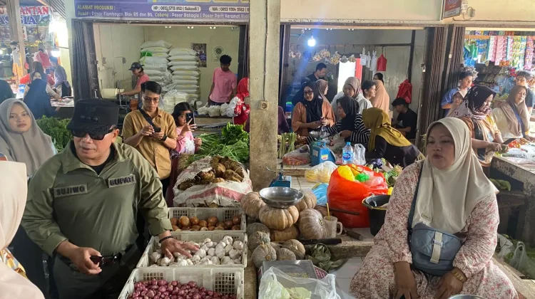 Blusukan ke Pasar Kuala Dua, Sujiwo Tampung Keluhan Warga